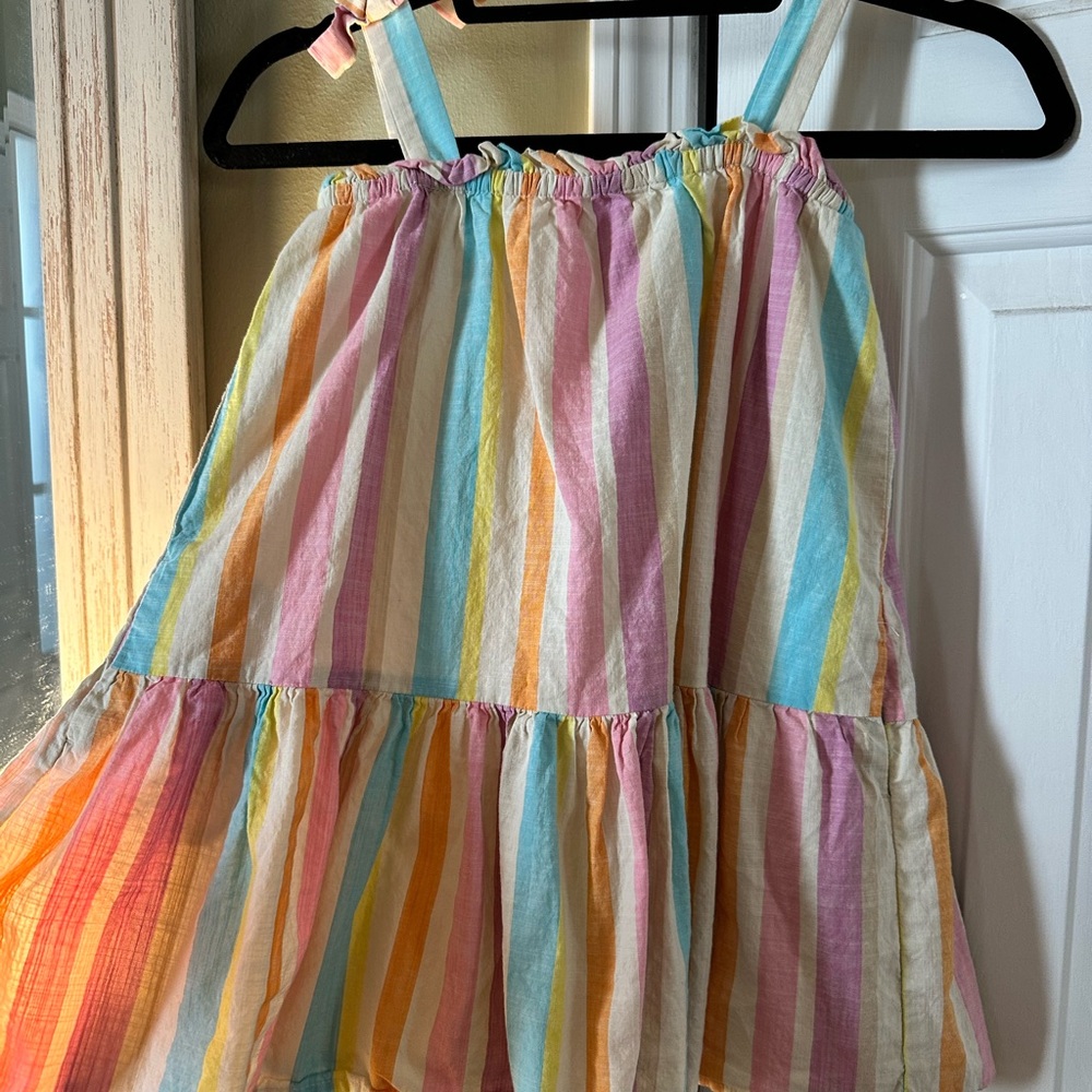 Cat & Jack Rainbow striped dress. Size 5T/EUC